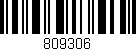 Código de barras (EAN, GTIN, SKU, ISBN): '809306'