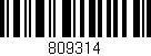 Código de barras (EAN, GTIN, SKU, ISBN): '809314'