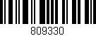 Código de barras (EAN, GTIN, SKU, ISBN): '809330'
