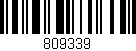 Código de barras (EAN, GTIN, SKU, ISBN): '809339'