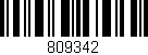 Código de barras (EAN, GTIN, SKU, ISBN): '809342'