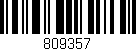 Código de barras (EAN, GTIN, SKU, ISBN): '809357'