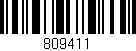 Código de barras (EAN, GTIN, SKU, ISBN): '809411'