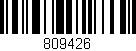 Código de barras (EAN, GTIN, SKU, ISBN): '809426'