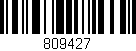 Código de barras (EAN, GTIN, SKU, ISBN): '809427'
