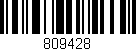 Código de barras (EAN, GTIN, SKU, ISBN): '809428'