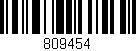 Código de barras (EAN, GTIN, SKU, ISBN): '809454'