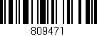 Código de barras (EAN, GTIN, SKU, ISBN): '809471'