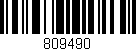 Código de barras (EAN, GTIN, SKU, ISBN): '809490'