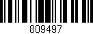 Código de barras (EAN, GTIN, SKU, ISBN): '809497'