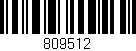 Código de barras (EAN, GTIN, SKU, ISBN): '809512'