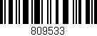 Código de barras (EAN, GTIN, SKU, ISBN): '809533'