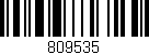 Código de barras (EAN, GTIN, SKU, ISBN): '809535'