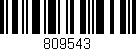 Código de barras (EAN, GTIN, SKU, ISBN): '809543'