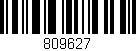 Código de barras (EAN, GTIN, SKU, ISBN): '809627'