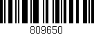 Código de barras (EAN, GTIN, SKU, ISBN): '809650'