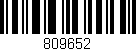 Código de barras (EAN, GTIN, SKU, ISBN): '809652'