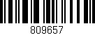 Código de barras (EAN, GTIN, SKU, ISBN): '809657'