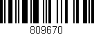 Código de barras (EAN, GTIN, SKU, ISBN): '809670'