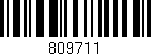 Código de barras (EAN, GTIN, SKU, ISBN): '809711'