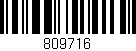 Código de barras (EAN, GTIN, SKU, ISBN): '809716'