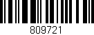 Código de barras (EAN, GTIN, SKU, ISBN): '809721'