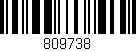 Código de barras (EAN, GTIN, SKU, ISBN): '809738'