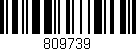 Código de barras (EAN, GTIN, SKU, ISBN): '809739'
