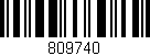 Código de barras (EAN, GTIN, SKU, ISBN): '809740'