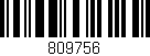 Código de barras (EAN, GTIN, SKU, ISBN): '809756'