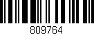 Código de barras (EAN, GTIN, SKU, ISBN): '809764'