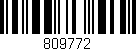 Código de barras (EAN, GTIN, SKU, ISBN): '809772'