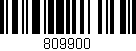Código de barras (EAN, GTIN, SKU, ISBN): '809900'
