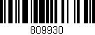 Código de barras (EAN, GTIN, SKU, ISBN): '809930'