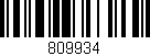 Código de barras (EAN, GTIN, SKU, ISBN): '809934'