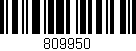 Código de barras (EAN, GTIN, SKU, ISBN): '809950'