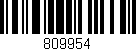 Código de barras (EAN, GTIN, SKU, ISBN): '809954'