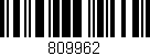 Código de barras (EAN, GTIN, SKU, ISBN): '809962'