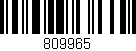 Código de barras (EAN, GTIN, SKU, ISBN): '809965'