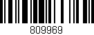 Código de barras (EAN, GTIN, SKU, ISBN): '809969'