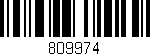 Código de barras (EAN, GTIN, SKU, ISBN): '809974'