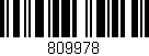 Código de barras (EAN, GTIN, SKU, ISBN): '809978'