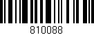Código de barras (EAN, GTIN, SKU, ISBN): '810088'