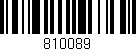 Código de barras (EAN, GTIN, SKU, ISBN): '810089'