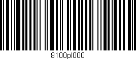 Código de barras (EAN, GTIN, SKU, ISBN): '8100pl000'