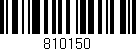 Código de barras (EAN, GTIN, SKU, ISBN): '810150'