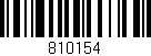 Código de barras (EAN, GTIN, SKU, ISBN): '810154'
