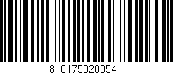 Código de barras (EAN, GTIN, SKU, ISBN): '8101750200541'
