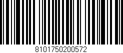 Código de barras (EAN, GTIN, SKU, ISBN): '8101750200572'