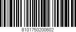 Código de barras (EAN, GTIN, SKU, ISBN): '8101750200602'